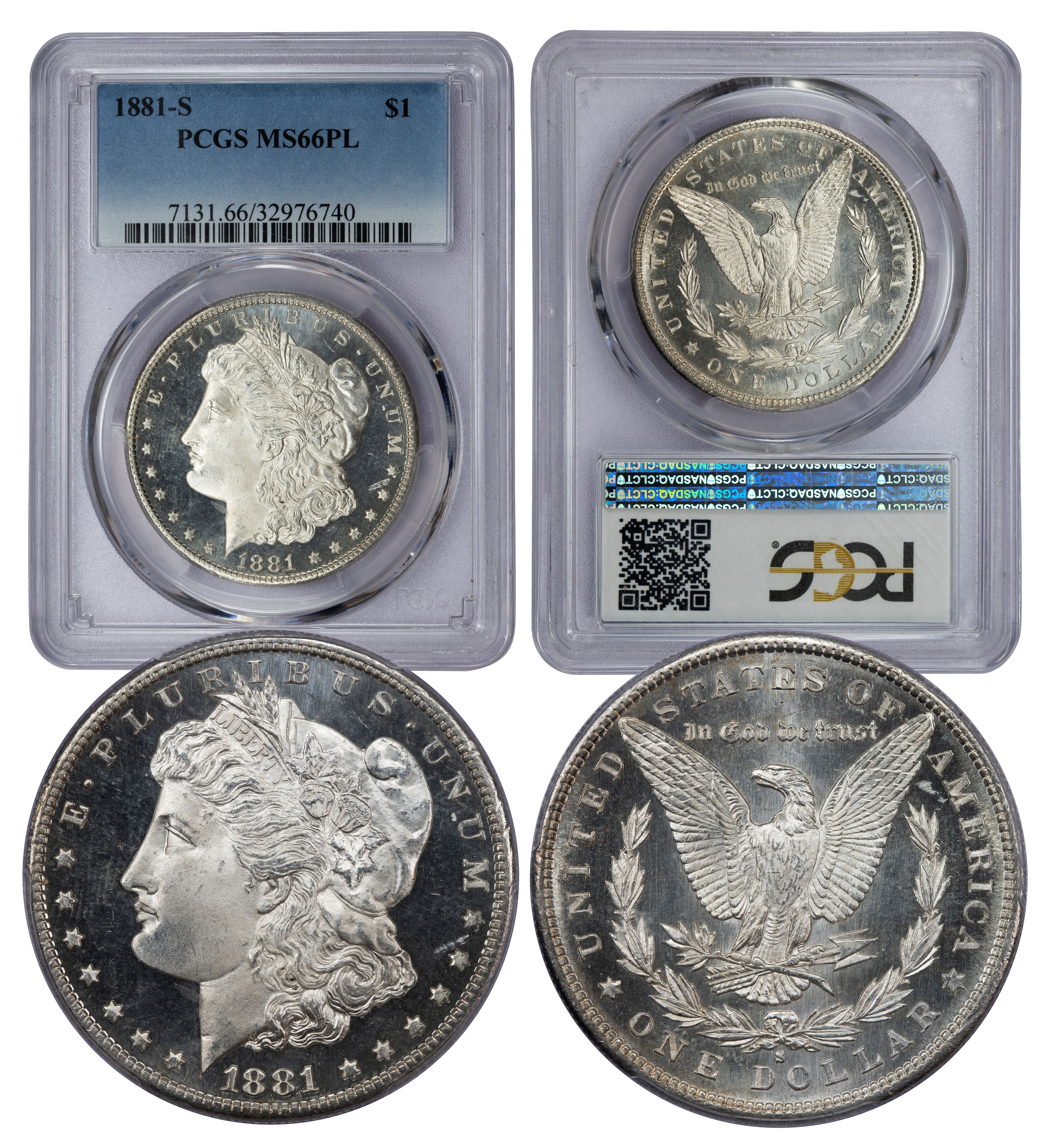 1881-S Morgan Dollar MS66PL - PCGS (32976740) Proof-Like Gem - Image 1
