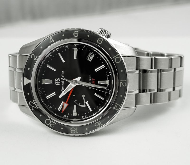 Grand Seiko SBGE201 Spring Drive GMT 44mm Black Dial