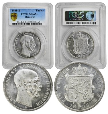 1848 Hannover German Thaler MS65+ PCGS 30354465
